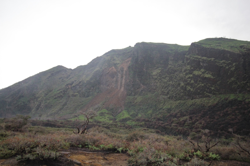 This is the opposite part of the crater.